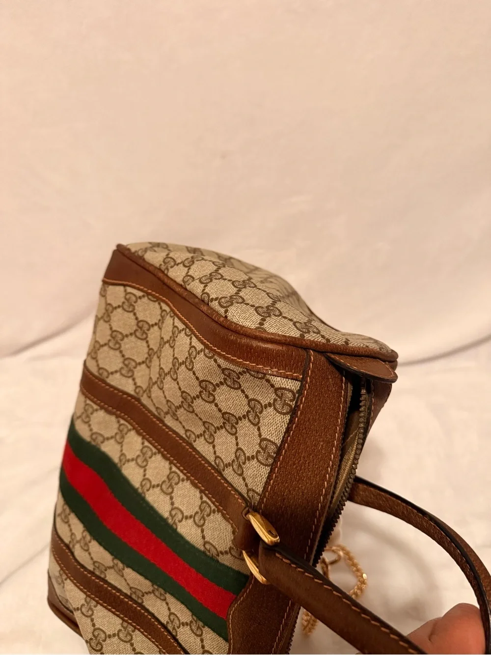 Gucci Vintage Ophidia Medium Boston Bag With Free DIY Strap